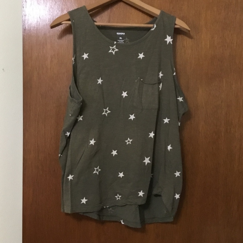 Sonoma Olive Star Tank Top